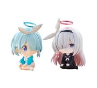 RZAHUAHU Blue Archive Arona et Plana Mini figurine Anime Personnages de jeu PVC Ornements de bureau Cadeaux fans
