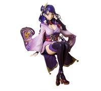 RZAHUAHU Genshin Impact Raiden Shogun Figure 1/7 miHoYo Beelzebul 17 cm Personnage de jeu PVC Anime Modèle jouet (sans socle) (position assise)