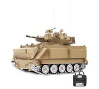 RZARDFLAMR 1/16 M311A1 MRV RC Véhicule de reconnaissance RC, voiture blindée proportionnelle complète de 2,4 G avec pistes métalliques, lumières sonores de fumée, tourelle rotative pour adultes