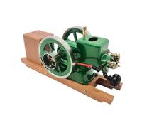RZARDFLAMR RETROL & OKMO Morse Z Moteur monocylindre 4 temps refroidi à l'eau, affichage de bureau industriel vintage avec système d'allumage et présentoir en bois, cadeau pour collectionneurs adultes