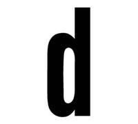 RZB RZB Lettre d noire 100 mm petite 99222.013.D/K Quantité:1