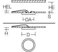 Rzb Trixy Rond Led Multicolore Downlight 14-22w - 901718.002