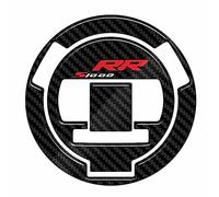 RZCREW Protège Réservoir Moto Compatible avec BMW pour S1000RR 2009-2023 Moto 5D Carbone Bouchon De Gaz Couverture Pad Réservoir Autocollant Autocollant Protecteur