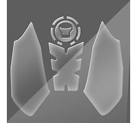 RZCREW Protège Réservoir Moto Compatible avec CB1000R CB 1000 R CB1000 2021 2023 2022 Protecteur De Réservoir De Moto 3D Transparent Fish Bone Decal Tank Traction Pad (Color : 4)