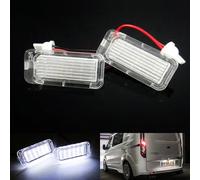 RZG 2 x LED éclairage de plaque d'immatriculation avec éclairage de plaque d'immatriculation Canbus blanc pour Ford Ranger T6 TKE T6.2 RA 2013 Transit MK8 Transit Custom Connect