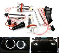 RZG 2x LED Blanc Phare Angel Eye Halo Anneau lumière du jour ampoule H8 pour E90 E92 E82 E60 E70 E71