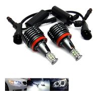 RZG - Lot de 2 ampoules LED Angel Eye de phare DRL H8 80 W pour E90 E92 E82 E60 E70 E71 E84