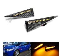 RZG Lot de 2 clignotants latéraux à LED ambre Voyant latéral Compatible avec Avantime Espace IV Megane II Scenic II Vel Satis Wind