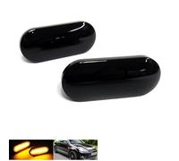 RZG Lot de 2 clignotants latéraux noirs à LED pour C-Max DM2 Fiesta V Focus II Fusion Galaxy