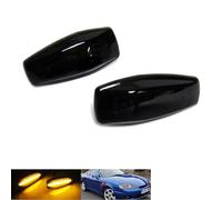RZG Lot de 2 clignotants latéraux noirs à LED pour Coupe Getz i10 Matrix Terracan Tucson XG Picanto Rio Sportage