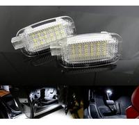 RZG Lot de 2 éclairages 6000K LED pour dessous de porte et coffre, pour MB W169 W204 C216 W212 C207 W221 GLK W463 Fortwo W451