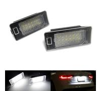RZG Lot de 2 éclairages de plaque d'immatriculation LED Canbus pour A1 A3 S3 A4 S4 A5 S5 A6 A7 Q3 Q5 Q7 TT RS Cayenne Blanc