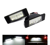 RZG Lot de 2 éclairages de plaque d'immatriculation LED Canbus pour Juke F15 Navara D23 Note X-Trail T31 Q50 Qashqai J10 Blanc