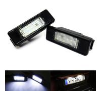 RZG Lot de 2 éclairages de plaque d'immatriculation LED Canbus pour MB Sprinter 906 Viano Vito W639 Crafter Scudo Ulysse Note NV200 Blanc