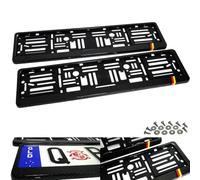 RZG Lot de 2 supports de plaque d'immatriculation en fibre de carbone pour voiture allemande