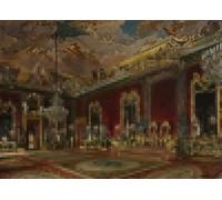 RZHRHJES Abstrait Image sur Toile Graffiti Art Mural Peinture sur Toile Nordique la Salle du Trône de Madrid par William Bruce Ellis Ranken Affiches d'Art Pour la Décoration Murale 60x90cm