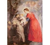 RZHRHJES Abstrait Image sur Toile Graffiti Art Mural Peinture sur Toile Nordique La Vierge présente l'Enfant Jésus à Saint par Peter Paul Rubens Affiches d'Art Pour la Décoration Murale 60x90cm