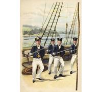 RZHRHJES Abstrait Image sur Toile Graffiti Art Mural Peinture sur Toile Nordique le futur roi George V en tant que cadet de la marine par Henry Payne Affiches d'Art Pour la Décoration Murale 60x90cm