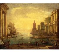 RZHRHJES Abstrait Image sur Toile Graffiti Art Mural Peinture sur Toile Nordique le Grand Canal de Claude Lorrain Affiches d'Art Pour la Décoration Murale 60x90cm