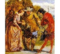 RZHRHJES Abstrait Image sur Toile Graffiti Art Mural Peinture sur Toile Nordique l'Introduction de John Everett Millais Affiches d'Art Pour la Décoration Murale 60x90cm
