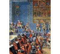 RZHRHJES Abstrait Image sur Toile Graffiti Art Mural Peinture sur Toile Nordique Louis Xiv dit Le Roi-soleil King Soleil ou Louis le Grand par Maurice Leloir Pour la Décoration Murale 60x90cm