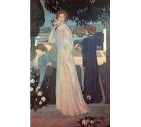 RZHRHJES Abstrait Image sur Toile Graffiti Art Mural Peinture sur Toile Nordique Mademoiselle Yvonne Lerolle en trois aspects de Maurice Denis Affiches d'Art Pour la Décoration Murale 60x90cm