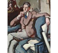 RZHRHJES Abstrait Image sur Toile Graffiti Art Mural Peinture sur Toile Nordique Portrait de Willie Peploe par Samuel John Peploe Affiches d'Art Pour la Décoration Murale 60x90cm