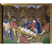 RZHRHJES Affiche Decoration Murale Martyre de sainte Apolline la chrétienne Sainte Apolline d'Alexandrie est torturée par Jean Fouquet Pour la Décoration de la Chambre à Coucher 60x90cm