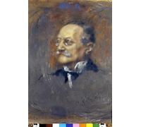 RZHRHJES Affiche Decoration Murale Tableau Imprimé sur Toile Portrait du compositeur et écrivain italien Arrigo Boito par Arturo Rietti Pour la Décoration de la Chambre à Coucher 60x90cm