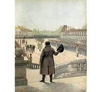 RZHRHJES Graffiti Art Mural Peinture sur Toile Nordique l'Adieu de Napoléon Ier Bonaparte dans la Cour du Cheval Blanc à Fontainebleau en avril Pour la Décoration Murale 60x90cm