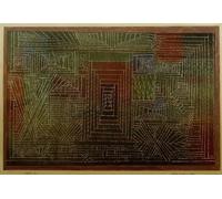 RZHRHJES Image sur Toile Impression Peinture Minimaliste Peinture Construire un château dans la forêt de Paul Klee Art Imprimé Image Pour les Décorations pour la Maison 60x90cm