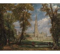 RZHRHJES Image sur Toile Impression Peinture Minimaliste Peinture La cathédrale de Salisbury à partir de l'évêque s Grounds par John Constable Pour les Décorations pour la Maison 60x90cm
