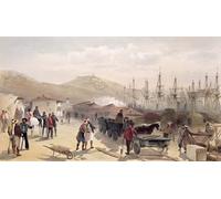 RZHRHJES Image sur Toile Impression Peinture Minimaliste Peinture le chemin de fer à Balaklava par William Simpson Art Imprimé Image Pour les Décorations pour la Maison 60x90cm