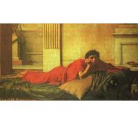 RZHRHJES Image sur Toile Impression Peinture Minimaliste Peinture Les remords de Néron après le meurtre de sa mère par John William Waterhouse Pour les Décorations pour la Maison 60x90cm