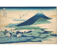 RZHRHJES Image sur Toile Impression Peinture Minimaliste Peinture Manoir Umezawa dans la province de Sagami par Katsushika Hokusai Art Imprimé Image Pour les Décorations pour la Maison 60x90cm