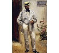 RZHRHJES Image sur Toile Impression Peinture Minimaliste Peinture Portrait de Charles le Coeur Pierre Auguste Renoir par Pierre Auguste Renoir Pour les Décorations pour la Maison 60x90cm