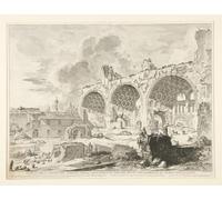 RZHRHJES Image sur Toile Impression Peinture Minimaliste Peinture Veduta Degli Avanzi Del Tablinoa Casa Aurea Di Nerone par Battista Piranesi Pour les Décorations pour la Maison 60x90cm