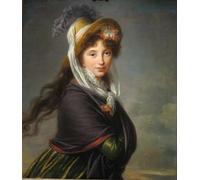 RZHRHJES Impression Peinture Minimaliste Peinture Portrait de la princesse Irina Ivanovna Vorontsova Née Izmaylova par Elisabeth Louise Vigee Lebrun Pour les Décorations pour la Maison 60x90cm