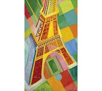 RZHRHJES Moderne Image sur Toile Graffiti Art Mural Peinture sur Toile Nordique Tour de Robert Delaunay Affiches d'Art Pour la Décoration Murale 60x90cm