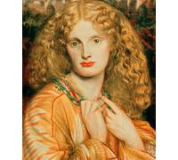 RZHRHJES Murales sur Toile Affiche Decoration Murale Tableau Imprimé sur Toile Hélène de Troie par Dante Gabriel Charles Rossetti Affiche Décorative Pour la Décoration de la Chambre à Coucher 60x90cm