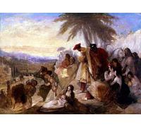 RZHRHJES Murales sur Toile Affiche Decoration Murale Tableau Imprimé sur Toile Lamentations de Byron de William Muller Affiche Décorative Pour la Décoration de la Chambre à Coucher 60x90cm