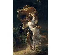 RZHRHJES Murales sur Toile Affiche Decoration Murale Tableau Imprimé sur Toile l'Orage de Pierre Auguste Cot Affiche Décorative Pour la Décoration de la Chambre à Coucher 60x90cm