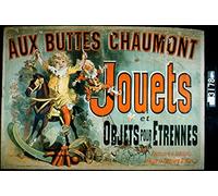 RZHRHJES Peinture Poster Peinture sur Toile d'Art Abstrait Tableau Aux Buttes Chaumont de Jules Cheret Tableaux sur Toile Pour les Décorations pour la Maison 60x90cm
