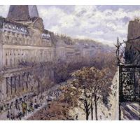 RZHRHJES Peinture Poster Peinture sur Toile d'Art Abstrait Tableau Boulevard Des Italiens de Gustave Caillebotte Tableaux sur Toile Pour les Décorations pour la Maison 60x90cm