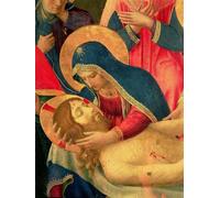 RZHRHJES Peinture Poster Peinture sur Toile d'Art Abstrait Tableau Déposition de la Croix de la Vierge Marie par Tempera Gold sur Fra Angelico Pour les Décorations pour la Maison 60x90cm