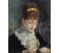 RZHRHJES Peinture Poster Peinture sur Toile d'Art Abstrait Tableau Femme au crochet par Pierre Auguste Renoir Tableaux sur Toile Pour les Décorations pour la Maison 60x90cm