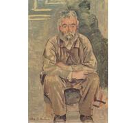 RZHRHJES Peinture Poster Peinture sur Toile d'Art Abstrait Tableau Homme barbu assis par Ferdinand Hodler Tableaux sur Toile Pour les Décorations pour la Maison 60x90cm