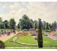 RZHRHJES Peinture Poster Peinture sur Toile d'Art Abstrait Tableau Kew Gardens Path to the Great Glasshouse par Camille Jacob Pissarro Tableaux sur Toile Pour les Décorations pour la Maison 60x90cm