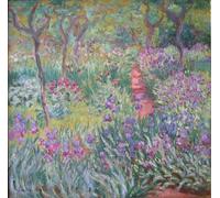 RZHRHJES Peinture Poster Peinture sur Toile d'Art Abstrait Tableau le jardin des artistes à Giverny par Claude Monet Tableaux sur Toile Pour les Décorations pour la Maison 60x90cm