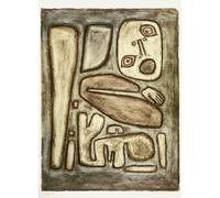 RZHRHJES Peinture Poster Peinture sur Toile d'Art Abstrait Tableau Outburst of Fear III de Paul Klee Tableaux sur Toile Pour les Décorations pour la Maison 60x90cm